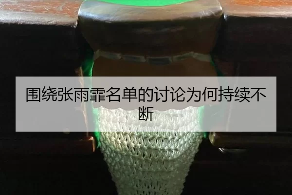 围绕张雨霏名单的讨论为何持续不断